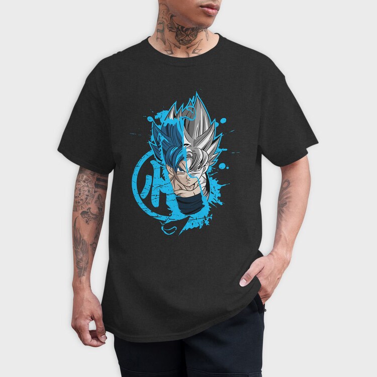 Super Saiyan Blue Burst, Tricou Barbati (Unisex)