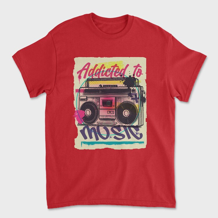 Boombox, Tricou Barbati (Unisex)
