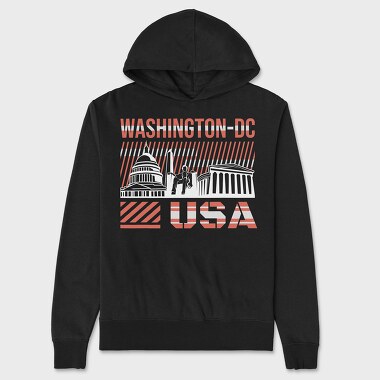 Washington DC, Hanorac Oversize Barbati (Unisex)