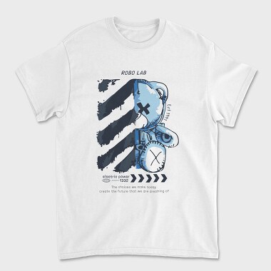 Robo Lab Teddy, Tricou Barbati (Unisex)