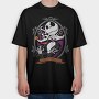 Pumpkin Skull Nightmare, Tricou Oversize Barbati (Unisex)