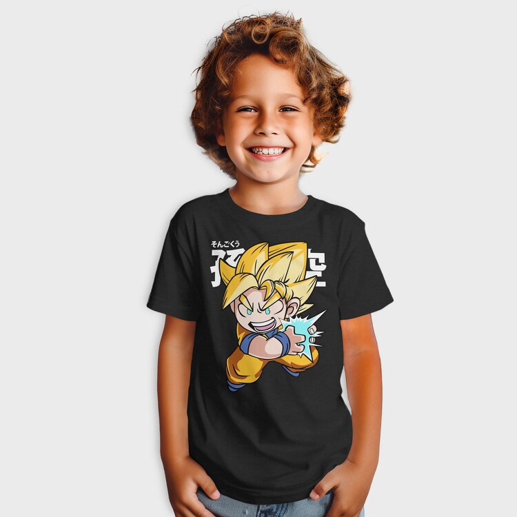 Funko Anime Son Goku Dragon Ball Z, Tricou Copii