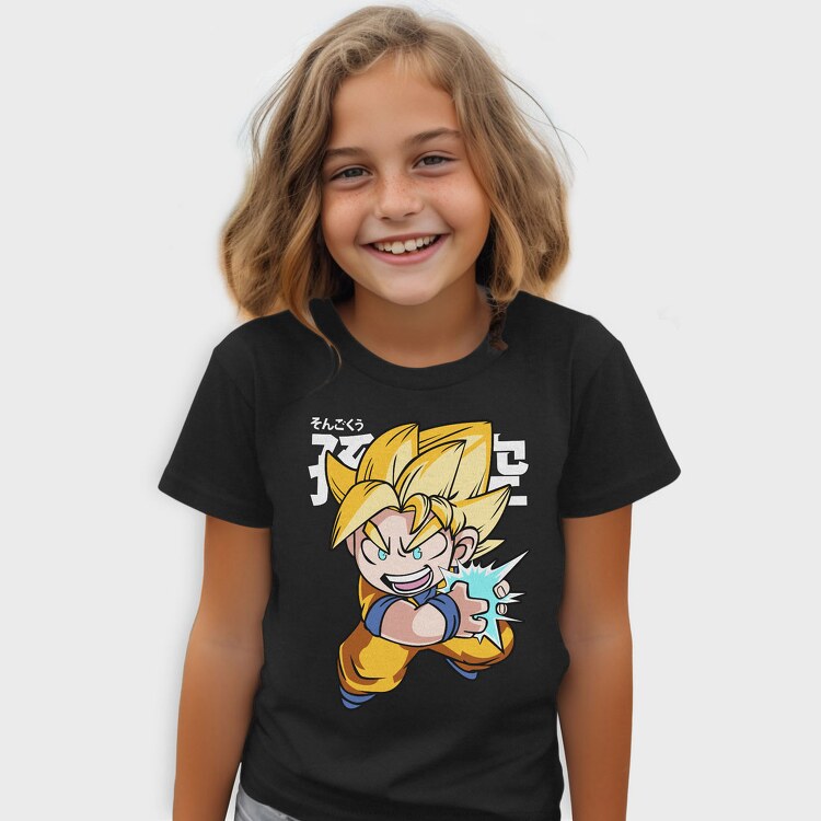 Funko Anime Son Goku Dragon Ball Z, Tricou Copii