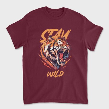 Stay Wild Tiger, Tricou Barbati (Unisex)