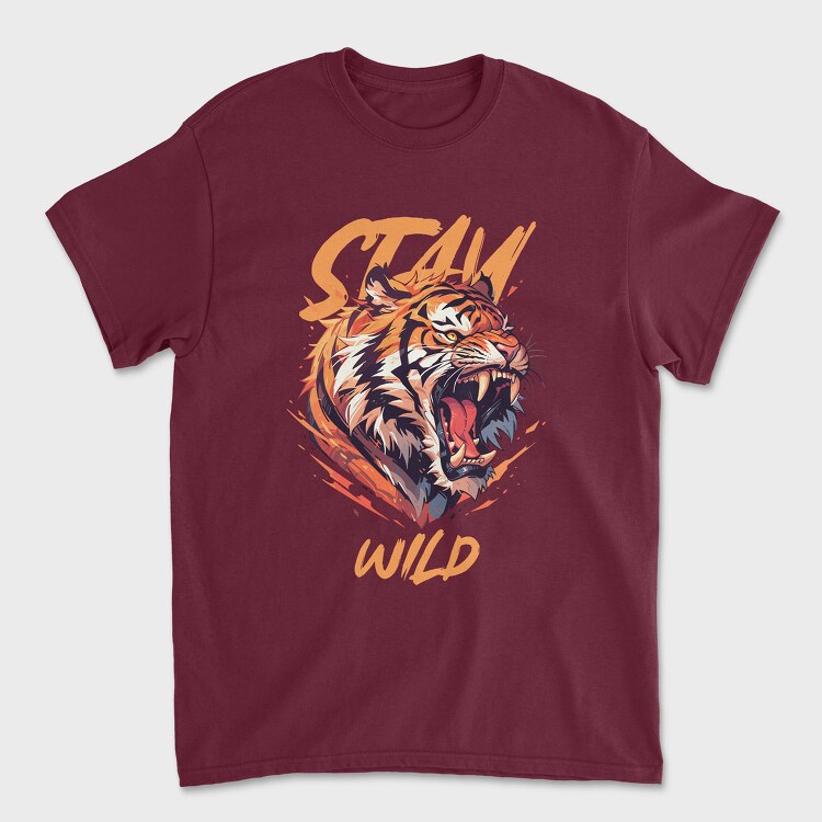 Stay Wild Tiger, Tricou Barbati (Unisex)