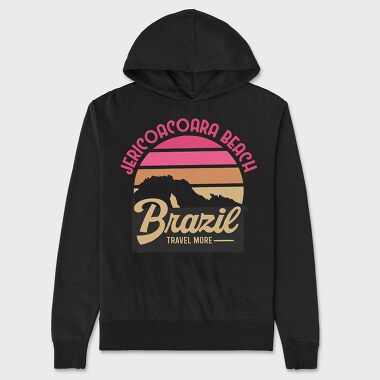 Jericoacoara Beach, Hanorac Oversize Barbati (Unisex)