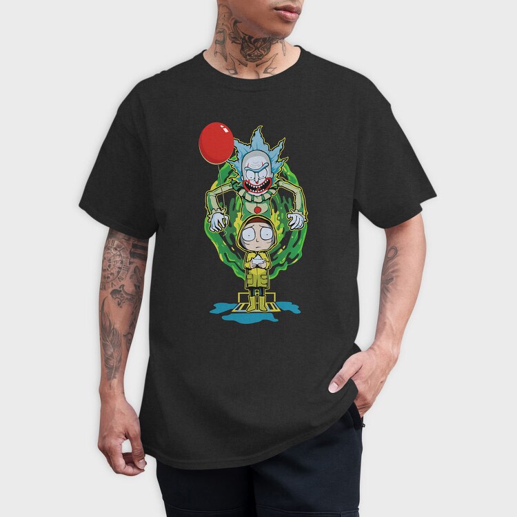 Rick And Morty Clown, Tricou Barbati (Unisex)