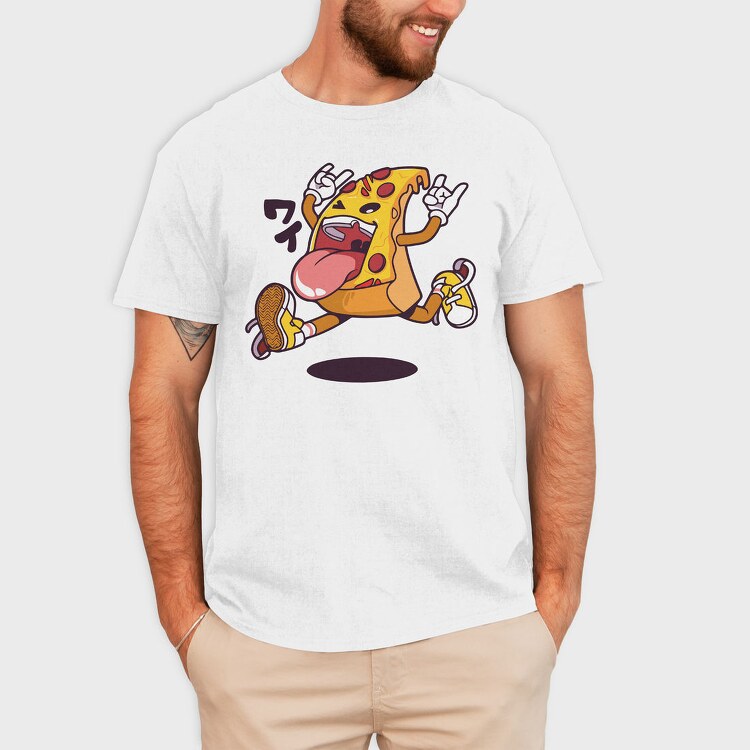 Pizza Rockstar, Tricou Barbati (Unisex)