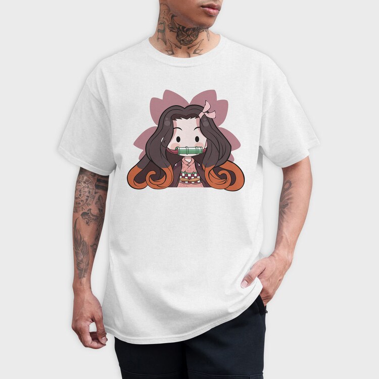 Chibi Flute Girl, Tricou Barbati (Unisex)