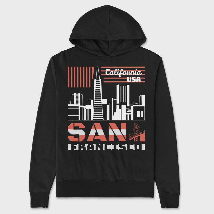 San Francisco, Hanorac Oversize Barbati (Unisex)