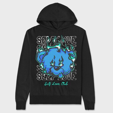 Self Love Teddy Bear, Hanorac Oversize Barbati (Unisex)