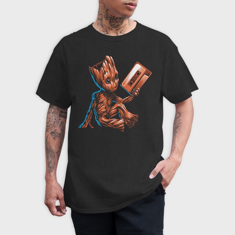 Groot Cassette Tape, Tricou Barbati (Unisex)