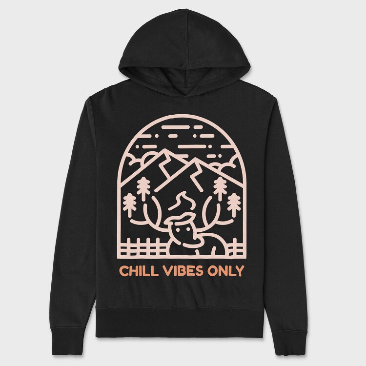 Chill Vibes Only, Hanorac Oversize Barbati (Unisex)