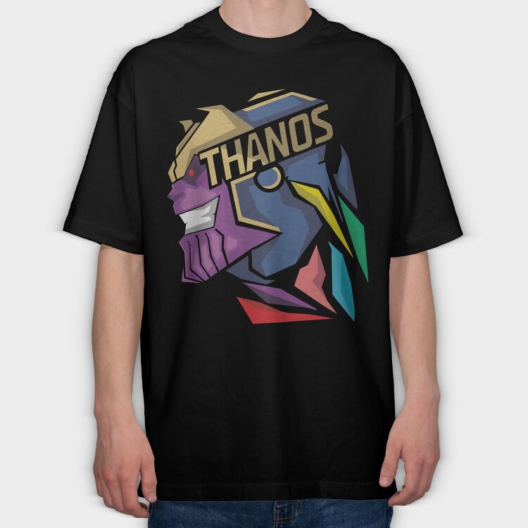 Thanos Helmet, Tricou Oversize Barbati (Unisex)