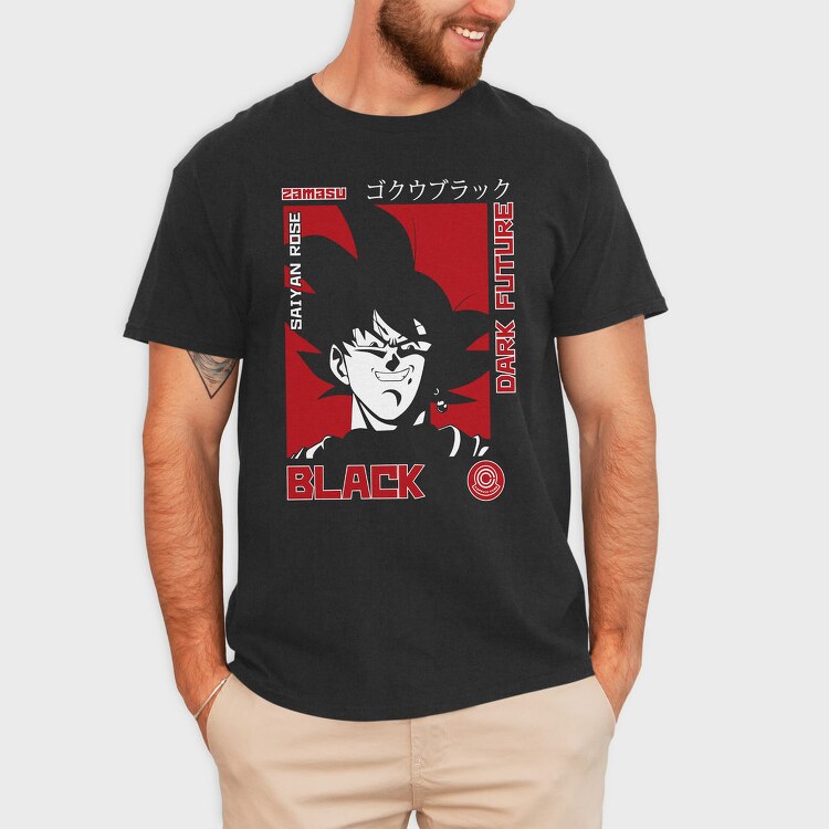 Dark Future Black, Tricou Barbati (Unisex)