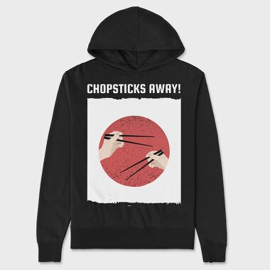 Chopsticks Away, Hanorac Oversize Barbati (Unisex)