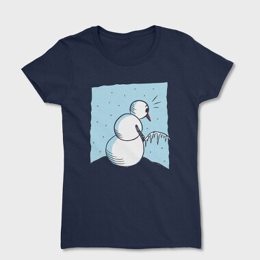 Tricou Femei, Snowman Peeing