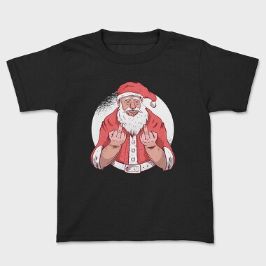 Tricou Copii, Santa Middle Finger