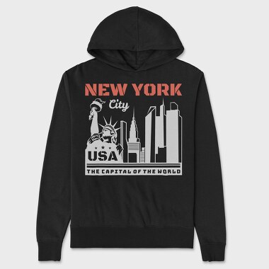 New York 2, Hanorac Oversize Barbati (Unisex)