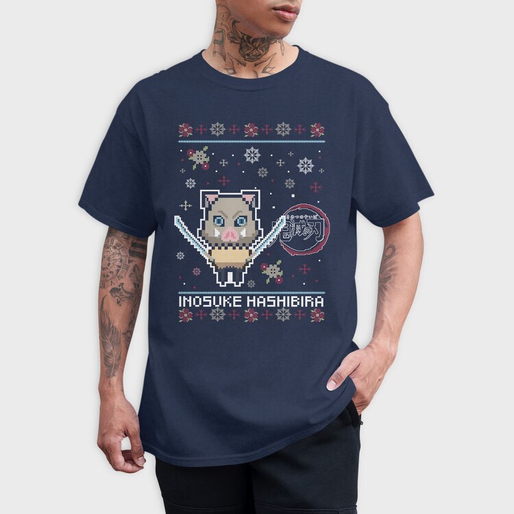Pixelated Piggy, Tricou Barbati (Unisex)