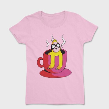 Tricou Femei, Sloth On Coffee