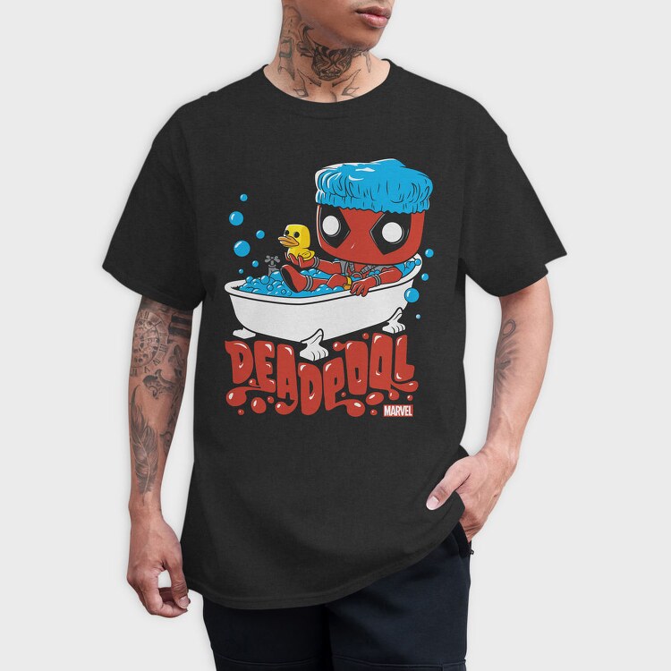 Deadpool Bath Time, Tricou Barbati (Unisex)