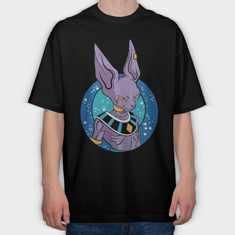 Space Rabbit, Tricou Oversize Barbati (Unisex)