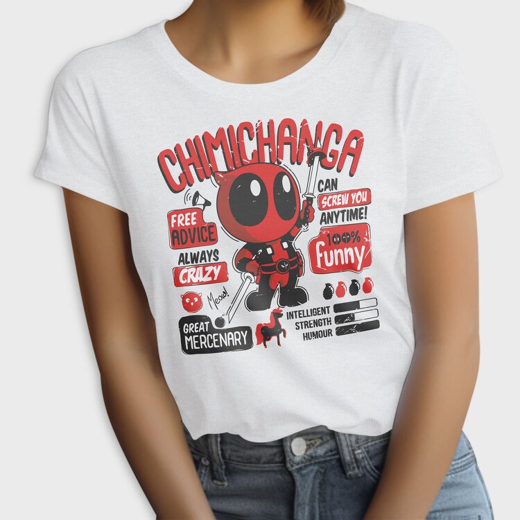 Deadpool Chibi Advice, Tricou Femei