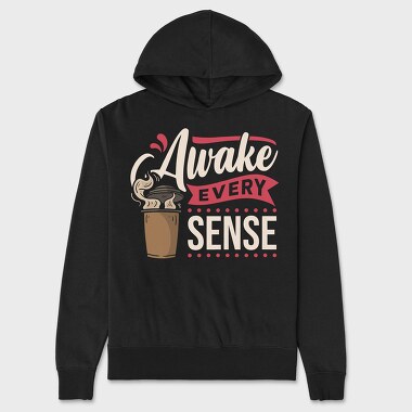 Awake Every Sense, Hanorac Oversize Barbati (Unisex)