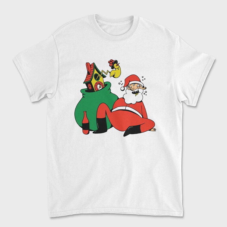 Drunk Santa, Tricou Barbati (Unisex)