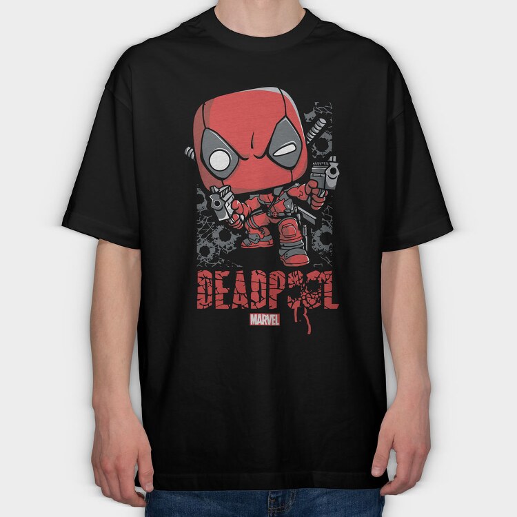 Deadpool Marvel, Tricou Oversize Barbati (Unisex)