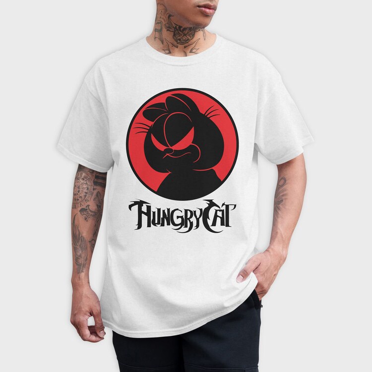 Hungry Cat, Tricou Barbati (Unisex)