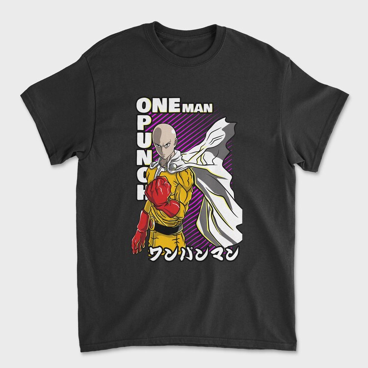 Tricou Barbati (Unisex), One Punch Man