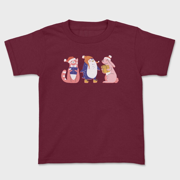 Tricou Copii, Christmas Animals