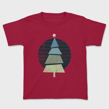 Tricou Copii, Retro Christmas Tree