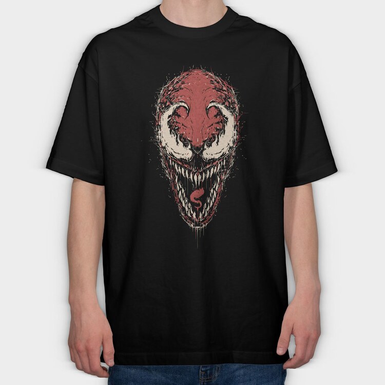 Red Wolf Howl 2, Tricou Oversize Barbati (Unisex)