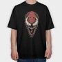 Red Wolf Howl 2, Tricou Oversize Barbati (Unisex)