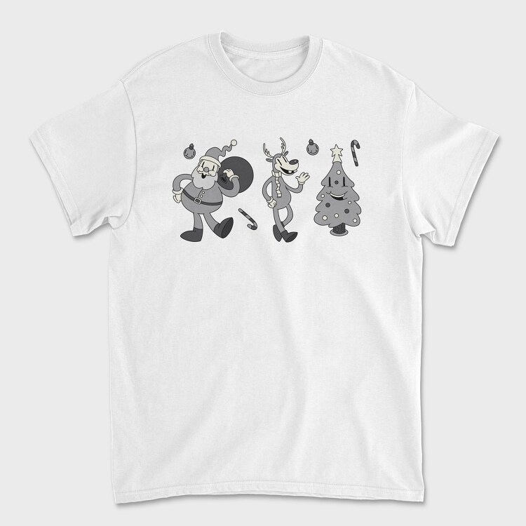 Christmas Cartoons Retro, Tricou Barbati (Unisex)