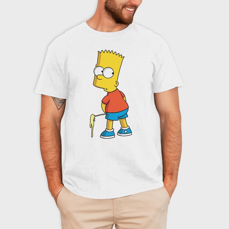Simpsons Bart, Tricou Barbati (Unisex)