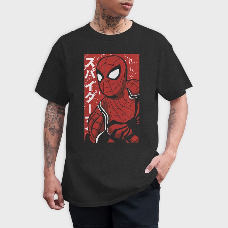 Spiderman Red Mask, Tricou Barbati (Unisex)