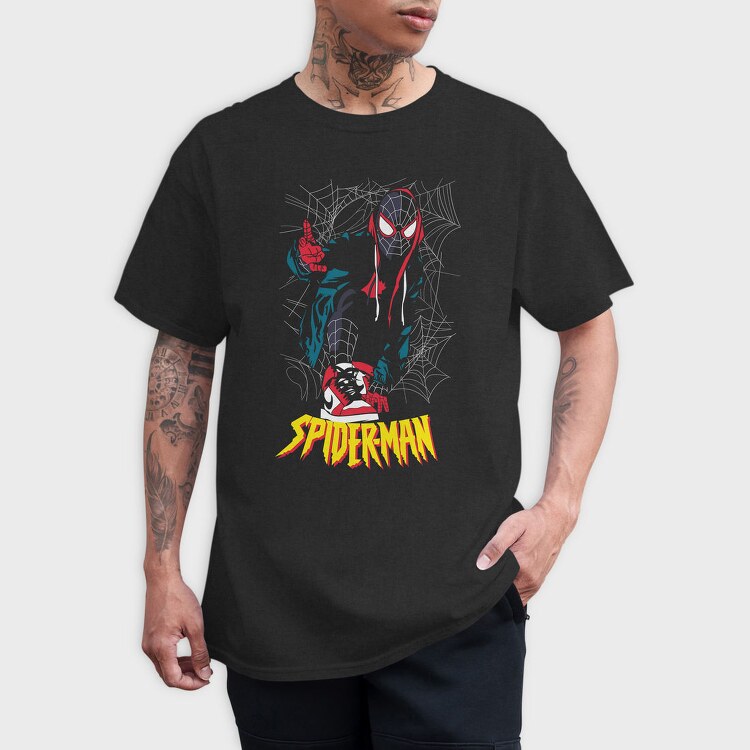 Spiderman Rock On, Tricou Barbati (Unisex)