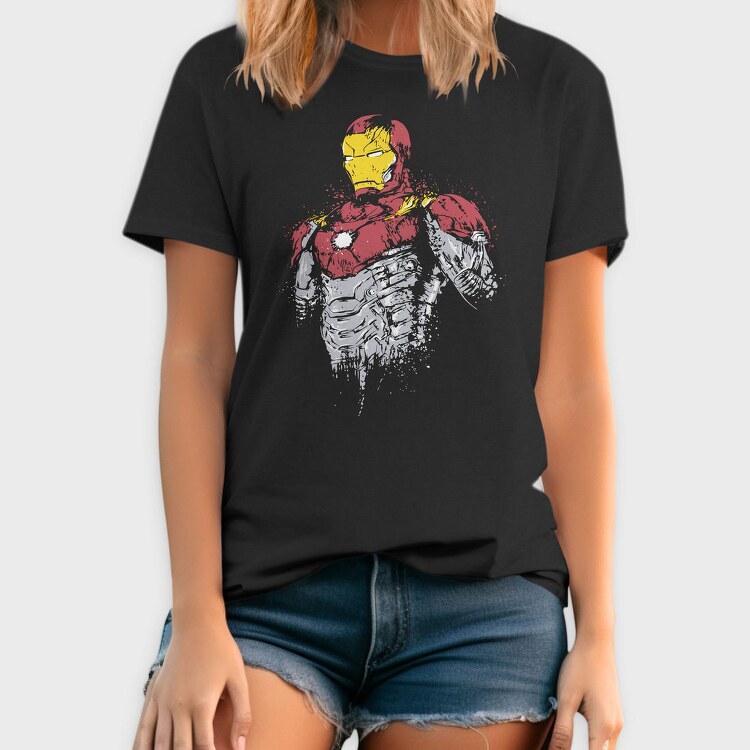 Iron Man Splatter, Tricou Barbati (Unisex)