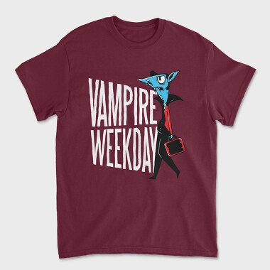 Tricou Barbati (Unisex), Vampire Weekday