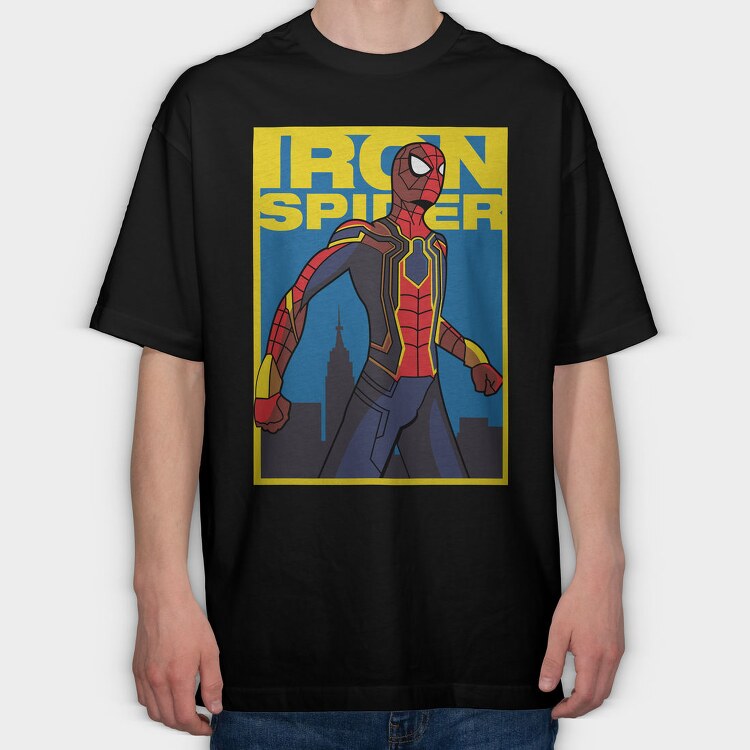 Iron Spider City, Tricou Oversize Barbati (Unisex)