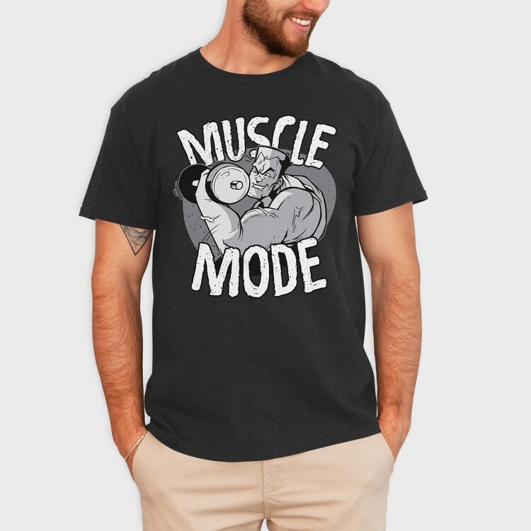 Muscle Mode, Tricou Barbati (Unisex)