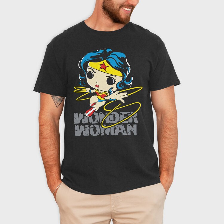 Wonder Woman Hoops, Tricou Barbati (Unisex)