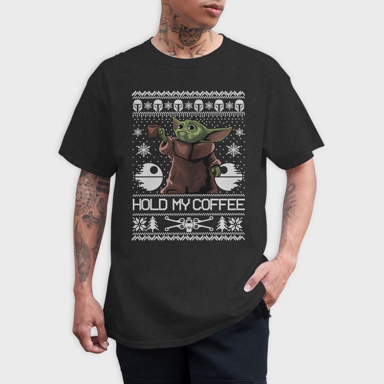 Yoda Coffee Sweater, Tricou Barbati (Unisex)