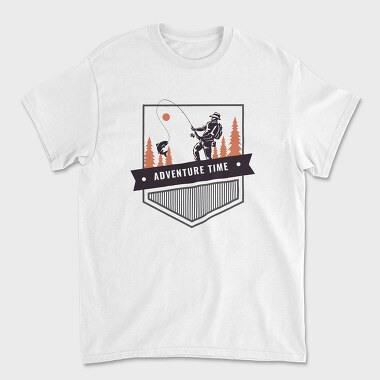Adventure Time Fishing, Tricou Barbati (Unisex)