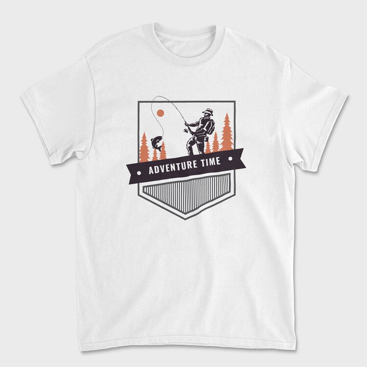 Adventure Time Fishing, Tricou Barbati (Unisex)