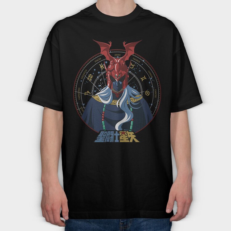 Zodiac Dragon, Tricou Oversize Barbati (Unisex)